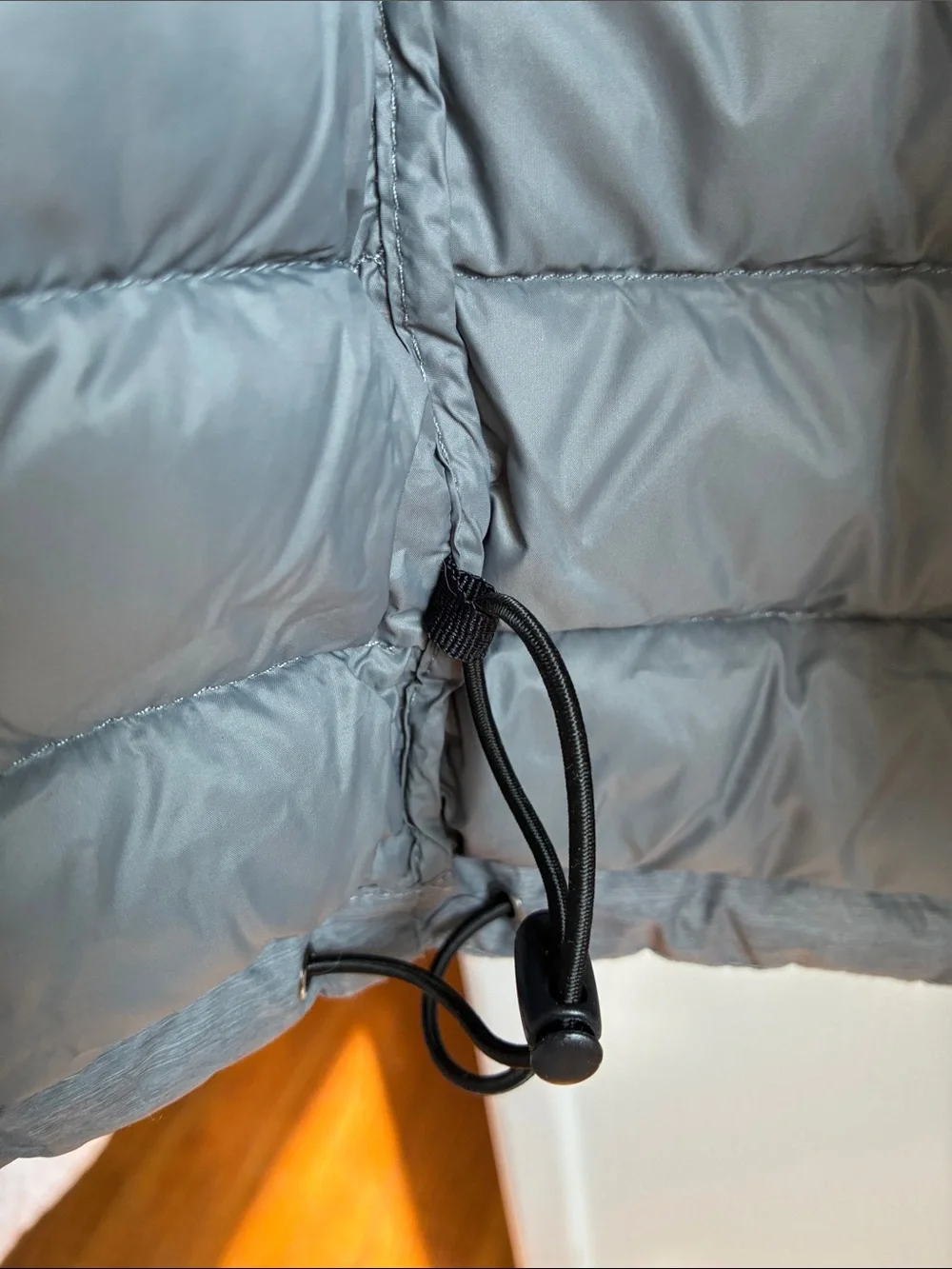 HEATKEEP Packable Gray Down Puffer Vest, Lightweight Layer, Like New M